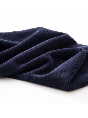 Dark Navy Blue 2.5 Yards x 62 Inch Heavyweight Corduroy Fabric For Jackets
